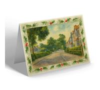 CHRISTMAS NOTELET - Westcliff-on-Sea. The Hamlet - Vintage Art Style