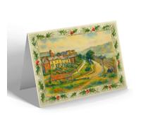 CHRISTMAS NOTELET - Whitby. Esk Terrace - Vintage Art Style