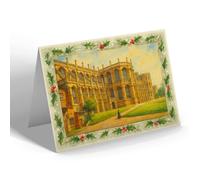 CHRISTMAS NOTELET - Windsor. St George's Chapel - Vintage Art Style