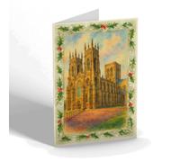 CHRISTMAS NOTELET - York Minster (c) - Vintage Art Style