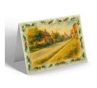 CHRISTMAS NOTELET - York Road, Sutton-on-the-Forest - Vintage Art Style