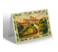 CHRISTMAS NOTELET - York, The Minster - Vintage Art Style