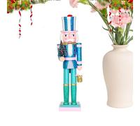 Christmas Nutcracker - 38 cm Wooden Decoration Figure Collectibles - Christmas Wooden Nutcracker for the Table | For Holiday Party Kitchen Bedroom Living Room Cabinet Halloween