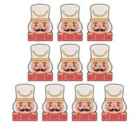 Christmas Nutcracker Brooch Pin Metal Reusable Accessory | Cute Cartoon Festive Style, Enamel Finish, for Family Gatherings and Winter Celebration, Party Favors