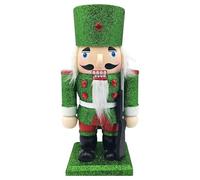 Christmas Nutcracker Figures | Holiday Nut Cracker Doll Figure Toy,Holiday Nut Cracker Doll Figure Toy, Wooden Nutcracker Soldier Figure, Festive Traditional Christmas Decor Figure