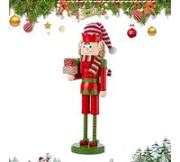 Christmas Nutcracker - Figures Home Decor - 38 cm Wooden Figure for Fireplace Children's Dining Table Festival Party Holiday