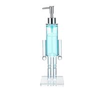 Christmas Nutcracker Soap Dispenser, 9.5x9.5x30cm Clear Acrylic Nutcracker Soap Dispensers Bathroom, Liquid Hand Wash Dispenser Refillable, For Holding Hand, Shampoo