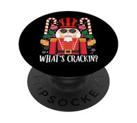 Christmas Nutcracker Whats the Cracking Funny Xmas Costume PopSockets Adhesive PopGrip