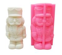 Christmas Nutcrackers Soldier Silicone Mold Compact Nutcrackers Solider Shaped for Scented Decors