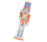 Christmas Nutcrackers Soldiers Figurines Wood Nutcrackers Soldiers Ornament Festival Accent For Yuletide Decoration