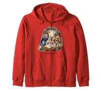 Christmas O Holy Night Xmas Zip Hoodie