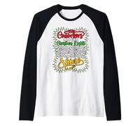 Christmas Office Coworker Like Lights Bright But Shine Funny Raglan Baseball Tee