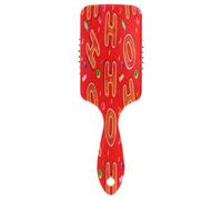 Christmas Oh Gingerbread Cookies Red Massage Comb Hair Brush, Detangling Brush Comb, Hairbrush Healthy, Hair Brush Pretty