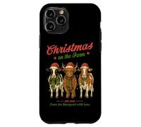Christmas On The Farm Barnyard Love Design Case for iPhone 11 Pro