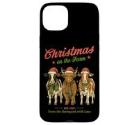 Christmas On The Farm Barnyard Love Design Case for iPhone 15 Plus