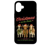 Christmas On The Farm Barnyard Love Design Case for iPhone 16 Plus