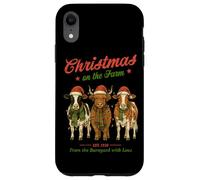 Christmas On The Farm Barnyard Love Design Case for iPhone XR