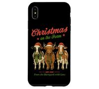 Christmas On The Farm Barnyard Love Design Case for iPhone XS Max