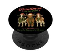 Christmas On The Farm Barnyard Love Design PopSockets Adhesive PopGrip
