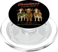Christmas On The Farm Barnyard Love Design PopSockets PopGrip for MagSafe