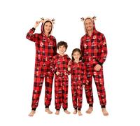 Christmas One Piece Pyjamas Family Matching Set for Women Men Kids Adults Couple Pjs Xmas Pajamas Holiday Jumpsuits Party Sleepwear Loungewear Autumn Winter Merry Christmas Cartoon Outfits 2025