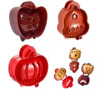 Christmas One-Press Hand Pie Maker, 3Pcs Christmas Cookie Moulds Hand Pie Maker, Festive Cute Mini Pie Maker for Party Pastry Making Baking (B)