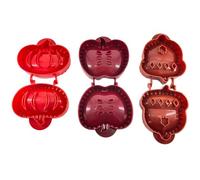 Christmas One-Press Hand Pie Maker Set,3-Piece Mini Dough Press & Cookie Moulds for Festive Pastry, Pocket Hand Pie Maker for Party Baking (B 2PCS)