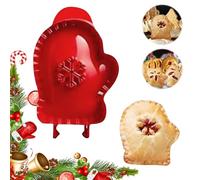 Christmas One-Press Hand Pie Maker, Xmas Pocket Pie Molds Non-Stick Pies Making Mould Reusable DIY Pastry Baking Molds Set for Christmas Party Home Potluck Cookie Cutters