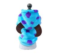 Christmas Onesie Pet Clothing Licorne Dinosaur Winter Fleece-Lined Warm Four-Legged Pajamas - Super Soft and Skin-Friendly(Dragon dark blue,XS(old))