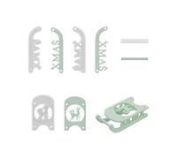 Christmas Oriented Ski Bridge Craft Cast Permanent Heat Immune Elastomer for Artistic Productions Silicone Mold for Resin