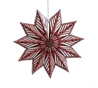 Christmas Origami Decorations, Paper Star Lanterns 3D Hanging Christmas Star Decorations, Paper Star Hanging Ornaments 30cm 40cm(40cm red)