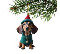 Christmas Ornament - Acrylic 8cm, Dog Christmas Tree Ornament | Interesting Personality, Birthday, Themed Party, Christmass Dog Ornaments, Tree Decoration