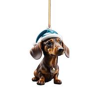 Christmas Ornament Cartoon Cute Dog Pendant Christmas Tree Pendant Sausage Dog Pendant Christmas Tree Animal Pattern Acrylic Ornament Living Room And Bedroom Decoration Today