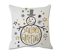 Christmas Ornament Colorful Xmas Tree Decor Christmas Linen Throw Case Cushion Cover Home Sofa Decor Designs for Festive Decoration