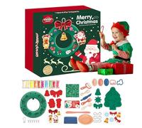 Christmas Ornament Craft Set, Clay Ornament Set - Stretchy Handmade Clay Toy for Christmas Wreath | Christmas Activities, Development Toys, Toddler Games, Seasonal Decorations for the