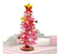 Christmas Ornament Crafts | Christmas Trees with Twisted Sticks Toys - Luminous Craft Kit for Parties, for Family Boys and Girls Home Office and Party Decorations