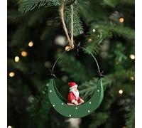 Christmas Ornament Cute Christmas Tree Decoration Christmas Wrought Iron Alien Pendant Snowman Reindeer Santa Claus Christmas Tree Ornament Desktop Decoration