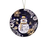 Christmas Ornament Decorations Christmas Mysterious Navy Blue And Gold Craft Pendant Christmas Acrylic Decoration Home Car Art Decoration Xmas Gifts For Kids Girls Boys Toddler New Baby