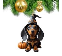 Christmas Ornament - Dog Decoration Pendant | Cartoon Pumpkin Dog Pendant 2d Decor | Safe and Healthy Cute Styling Decoration Supplies for Door Window Car Bag Keychain Christmas Tree