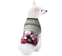 Christmas Ornament Dog Pet Clothes - Security Printed Pet Sweaters, Coat Winter for Small Medium Large Dogs Cats, Cozy Apparel Casual Fashion Costume, Cute Pet Pullover Sweater.