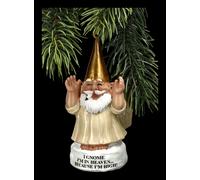 Christmas Ornament - Garden Gnome Angel Stoner - Christmas Ball Decor Gift Fun