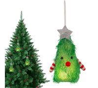 Christmas Ornament - Glowing Holiday Decorations for Indoor Festive Display | Glass and LED Elements with Battery Operated Lighting, Enchanting Glow, Perfect for Tree Window Table and Garden Ambiance