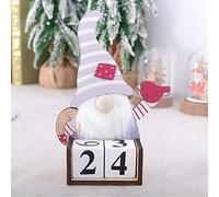 Christmas Ornament Holiday Decorations Christmas Wooden Calendar Cute Perpetual Calendar Card Calendar Xmas Gift Desktop Ornaments for Christmas Home Decoration Ornament Xmas Gift