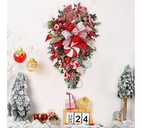 Christmas Ornament Holiday Decorations Christmas Wreath For Front Door/Red Truck Christmas Wreath Garland/Wreath Fall/Wreath For Indoor Outdoor Home Door/Christmas Wreath/Christmas Tree