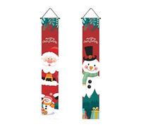 Christmas Ornament Holiday Decorations Merry Christmas Banner Outdoor Indoor Christmas Decorations Welcome Hanging Couplet Christmas Ornament for Christmas Home Party Decorations