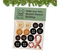 Christmas Ornament Making Kit | Dog Pendants,Christmas Craft Buttons | for Men Boy Girl Student Family Tree Car Rearview Mirror Wall Backpack Wallet