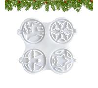 Christmas Ornament Mould, Christmas Resin Moulds Silicone - Handmade Pendant with Christmas Motif, Handmade Mould, Christmas Decoration Moulds for Epoxy Resin, Christmas Pendant
