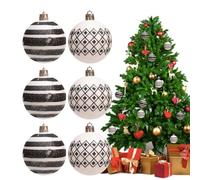 Christmas Ornament Set, Christmas Decorative Pendants - Reusable Christmas Bauble Ornaments, Portable Christmas Tree Bauble Ornaments, Decorative Ball Ornaments, 6 cm Large for Holiday Decoration