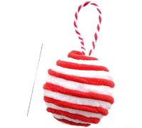 Christmas Ornament Set Red Cloth 31x11cm Assorted Shapes Modern Design | Crafted from vibrant red cloth Contemporary art style Suitable for festive home decor and various Christmas celebrations