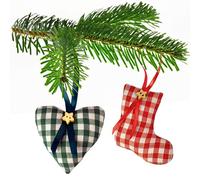 Christmas Ornament Sewing Patterns Set of 6 Decorations and Tutorial Book